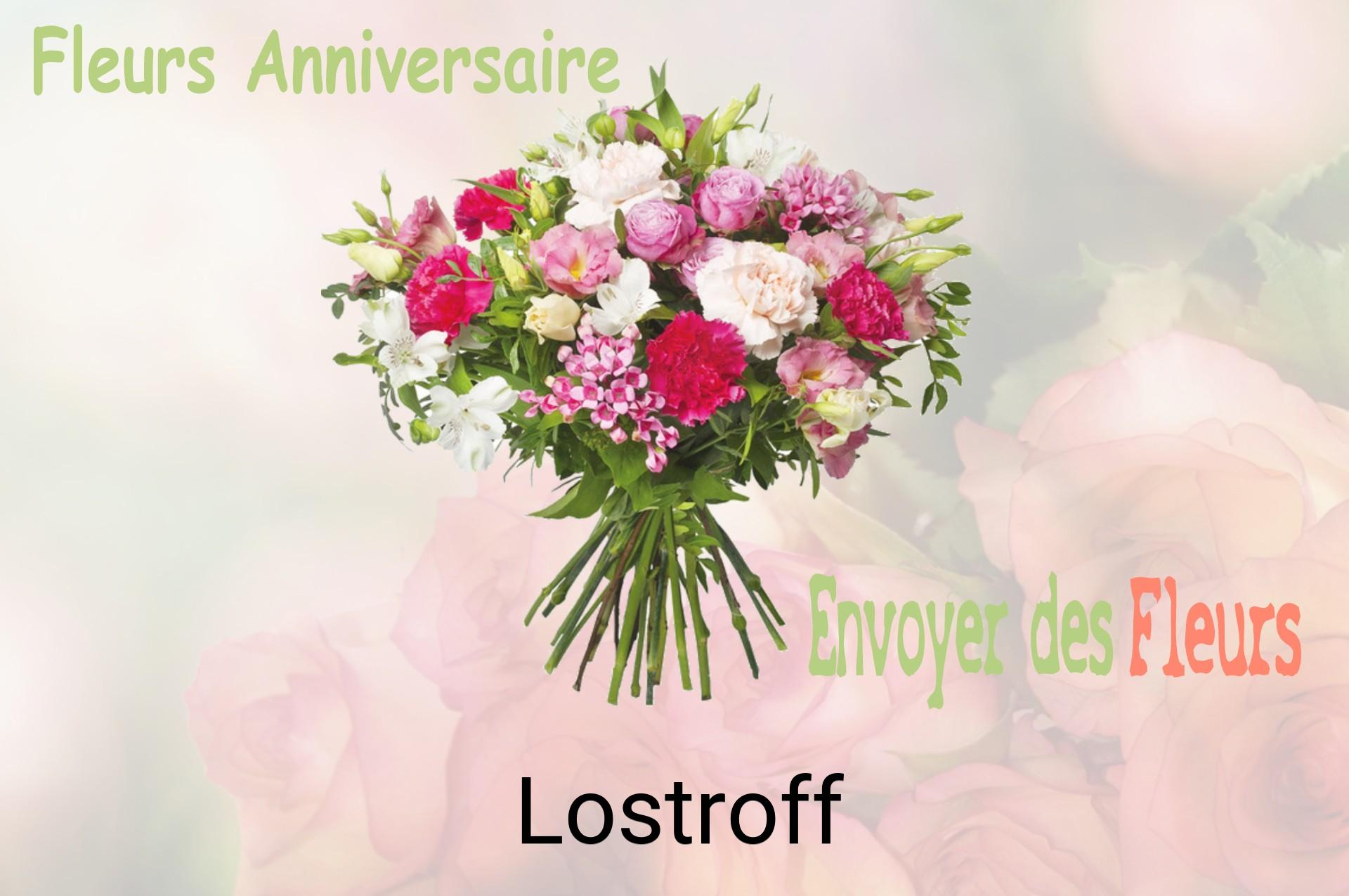 Bouquet de fleurs d’anniversaire livré à Lostroff