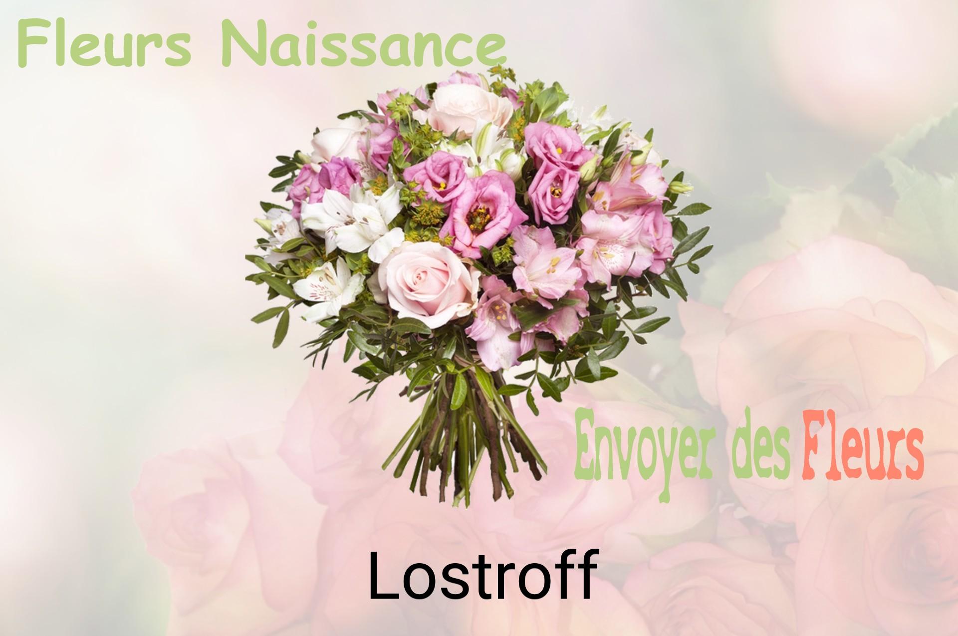 Bouquet de fleurs de naissance livré à Lostroff